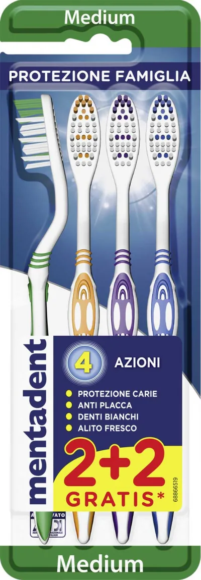 MENTADENT SPAZZ.FAMIGLIA X4 PZ