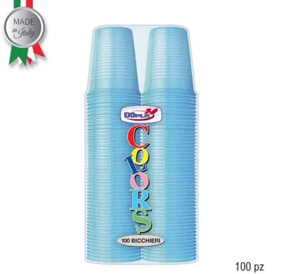 DOPLA BICCH.CC200 X100 AZZURRO