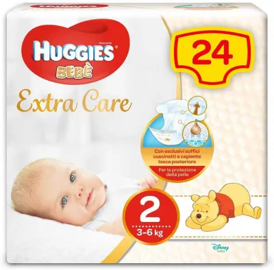 HUGGIES BEBE' 2 MISURA 24PZ