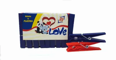 LOVE CLEAN PINZE PLASTICA X20