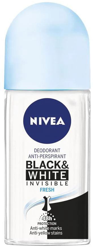 NIVEA D.ROLL-ON ML50 B&W FRESH