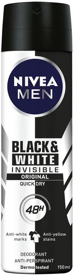 NIVEA D.SPRAY ML150 B&W OR.UOM