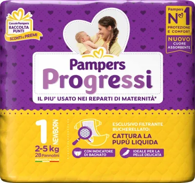 PAMPERS PROGRESSI NEWBORN X28