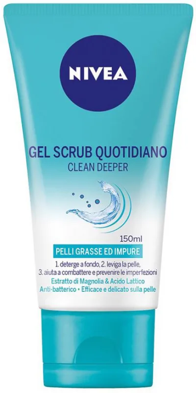 NIVEA DET.150ML SCRUB VISO CLE