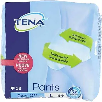 TENA PANTS PLUS X8 LARGE