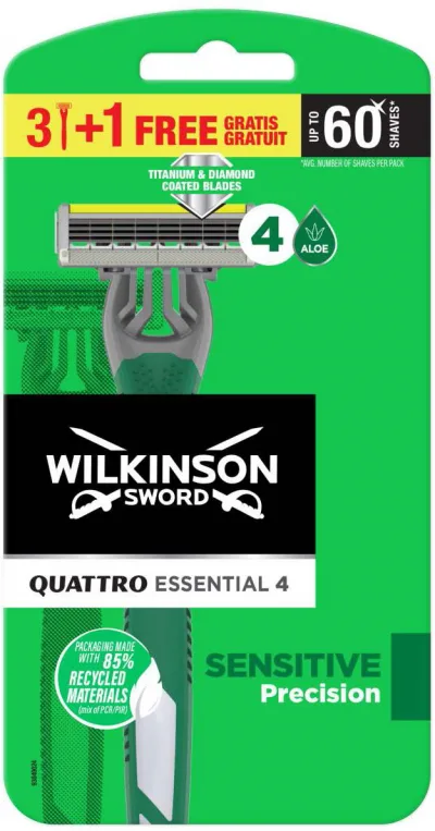 WILKINSON QUATTRO 3+1 ESS.SENS