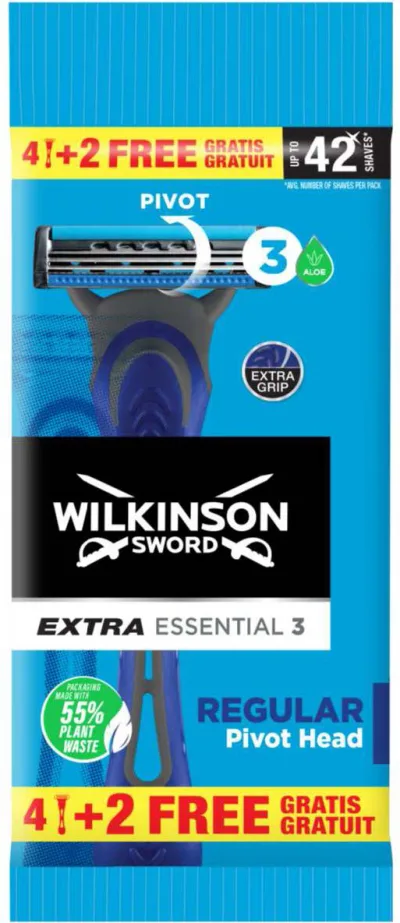 WILKINSON EXTRA 3 ESSENTIAL X6