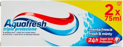 AQUAFRESH DENT. 2X75 ML TRIPLA