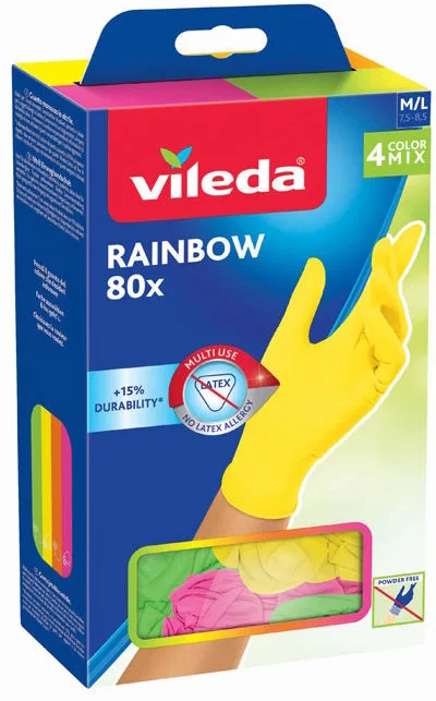 VILEDA GUANTI COLOR X80 M/L