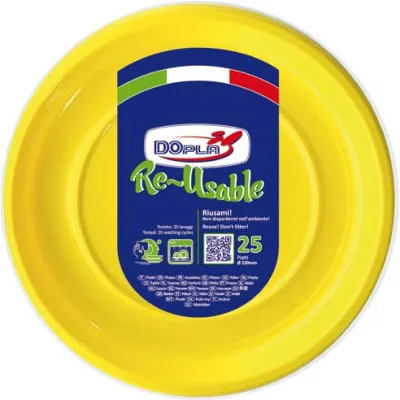 DOPLA PIATTI PIANI X25 GIALLO