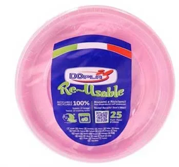 DOPLA PIATTI PIANI X25 ROSA