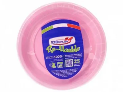 DOPLA PIATTI FRUTTA X25 ROSA