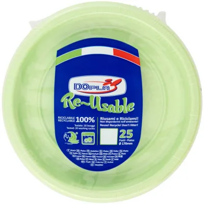 DOPLA PIATTI FRUTTA X25 VERDE