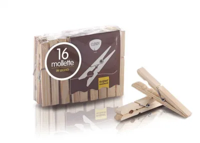 CLENDY MOLLETTE LEGNO 16PZ