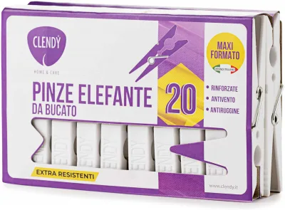 CLENDY PINZE ELEF.BUCATO 20PZ