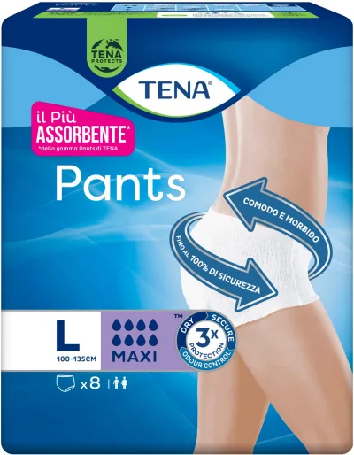 TENA PANTS MAXI X8 LARGE