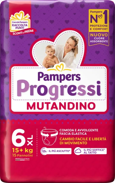 PAMPERS PROGR.MUTAN.X15 XLARGE