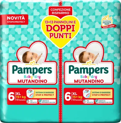 PAMP.BABYDRY DUO MUT.X26 XLARG