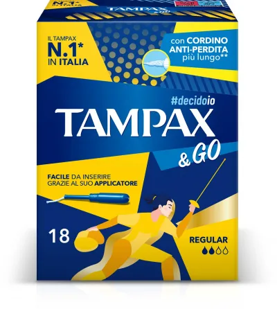 TAMPAX&GO NEW REGULAR X18