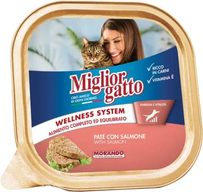 PET M.GATTO PATE 100GR SALMONE