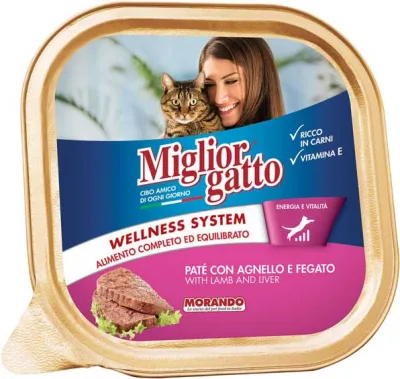 PET M.GATTO PATE 100GR AGNELLO
