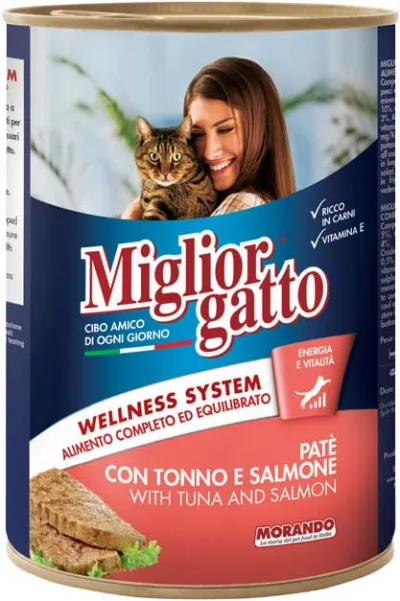 PET M.GATTO PATE 400GR TONNO
