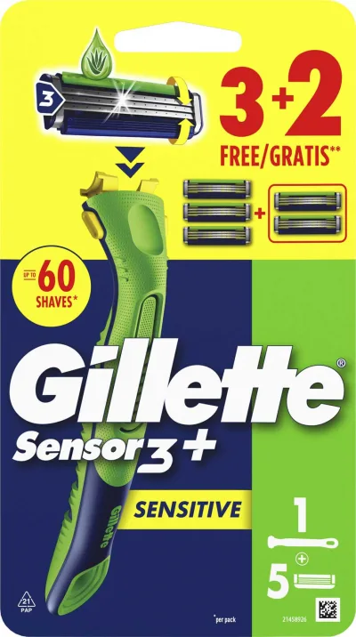 GILLETTE SENSOR3+ U&G 3+2 SENS