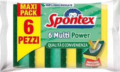 SPONTEX SPUGNE MULTI POWER X6