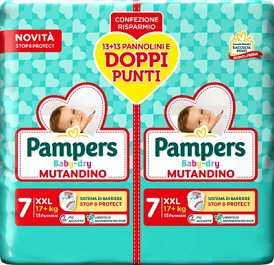 PAMP.BABYDRY DUO MUT.X26 XXL