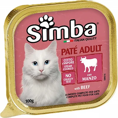 PET SIMBA GATTO PAT.100GR MANZ